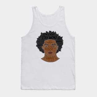 Black Strong Woke Melanin King Tank Top